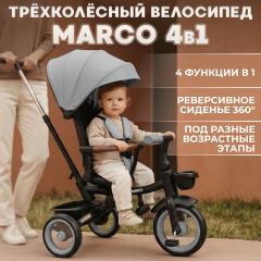 Детский велосипед трехколесный BubaGo Marco BG 214-3 Темно Серый