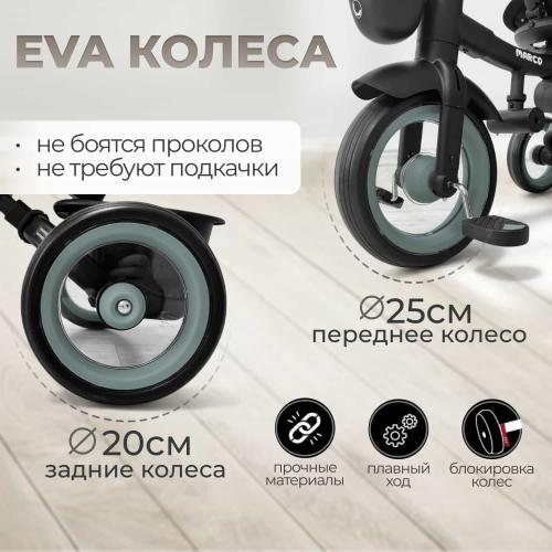 Детский велосипед трехколесный BubaGo Marco BG 214-4 Зеленый