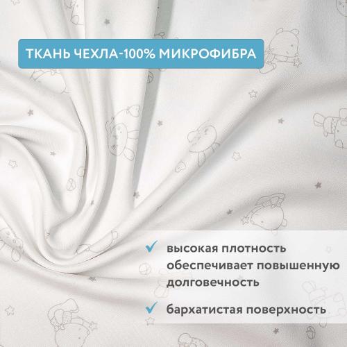 Комплект SKV 106 кроватка + матрас Plitex (2шт)  (колеса, маятник) белый бук