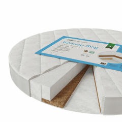 Комплект SKV 106 кроватка + матрас Plitex (2шт)  (колеса, маятник) белый бук