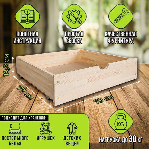 Кровать Подростковая АРГУС-ВОЛГА с ящиками (160х80) 2 ящика