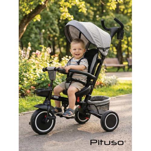 Велосипед трехколесный Pituso Elite Plus Beige-Бежевый JY-T05Plus-Beige