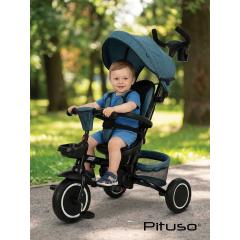 Велосипед трехколесный Pituso Elite Plus Blue Сине-зеленый JY-T05Plus-Teal