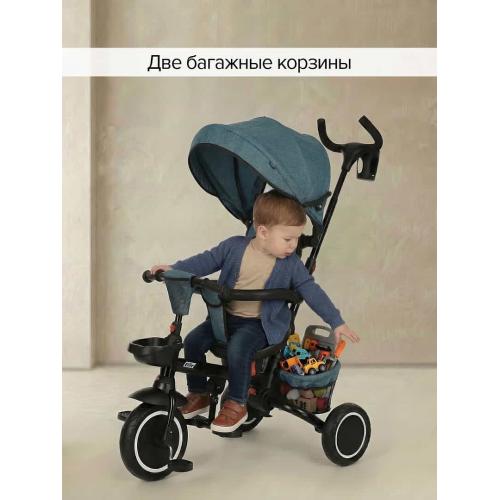 Велосипед трехколесный Pituso Elite Plus Blue Сине-зеленый JY-T05Plus-Teal