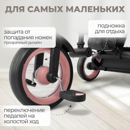 Детский велосипед трехколесный BubaGo Marco BG 214-1 Розовый