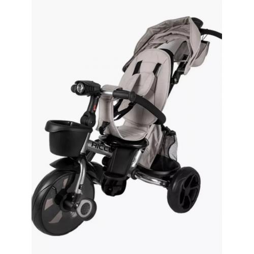 Велосипед трехколесный Tech Team Ricco с ручкой 253020 бежевый