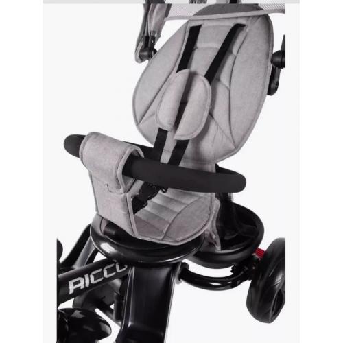 Велосипед трехколесный Tech Team Ricco с ручкой 253051 серый