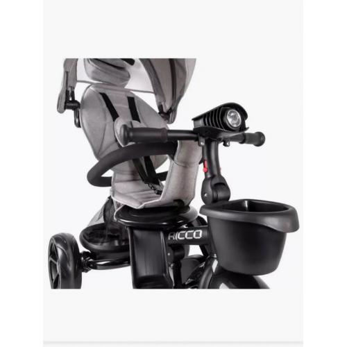 Велосипед трехколесный Tech Team Ricco с ручкой 253051 серый