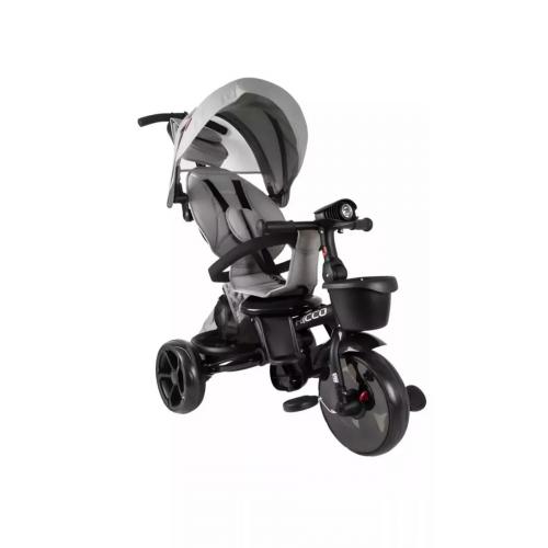 Велосипед трехколесный Tech Team Ricco с ручкой 253051 серый
