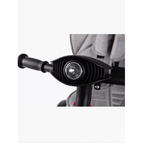 Велосипед трехколесный Tech Team Ricco с ручкой 253051 серый