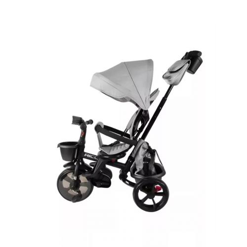 Велосипед трехколесный Tech Team Ricco с ручкой 253051 серый