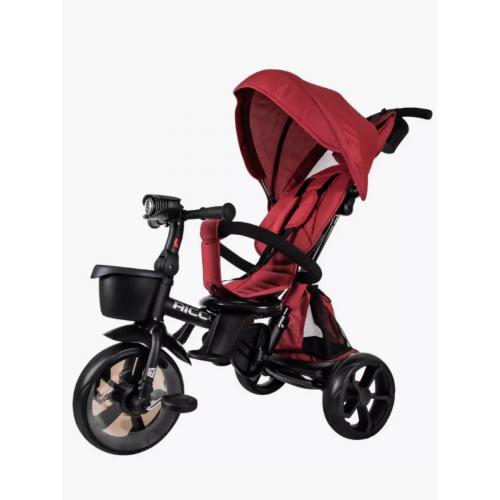 Велосипед трехколесный Tech Team Ricco с ручкой 253075 красный