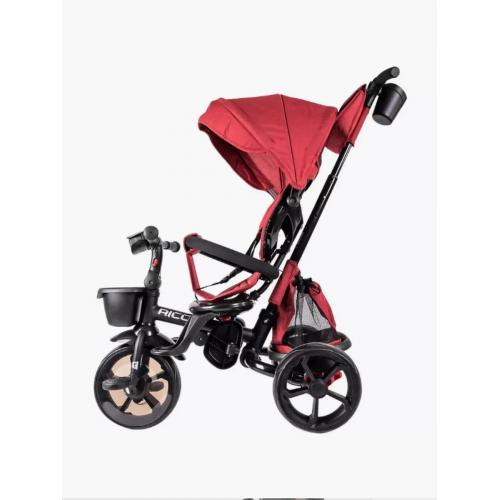 Велосипед трехколесный Tech Team Ricco с ручкой 253075 красный