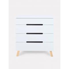 Комод пеленальный Rant Indy Pro / 123 (Cloud White) (80 см) (съемная доска)