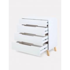 Комод пеленальный Rant Indy Pro / 123 (Cloud White) (80 см) (съемная доска)