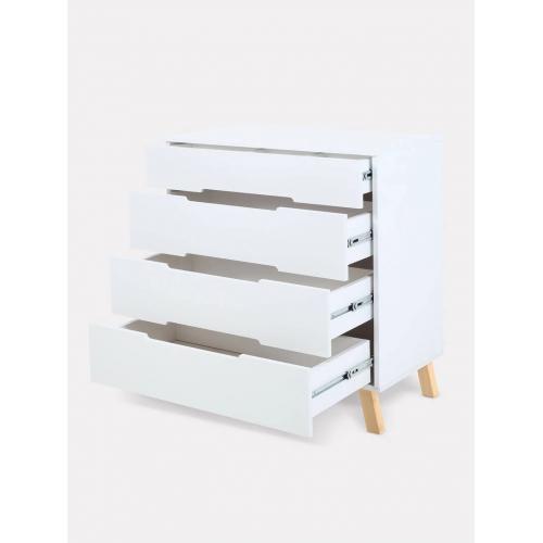 Комод пеленальный Rant Indy Pro / 123 (Cloud White) (80 см) (съемная доска)