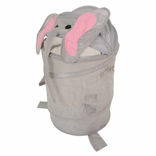 Корзина для игрушек LI HSEN СЛОНИК серый 35*58 см