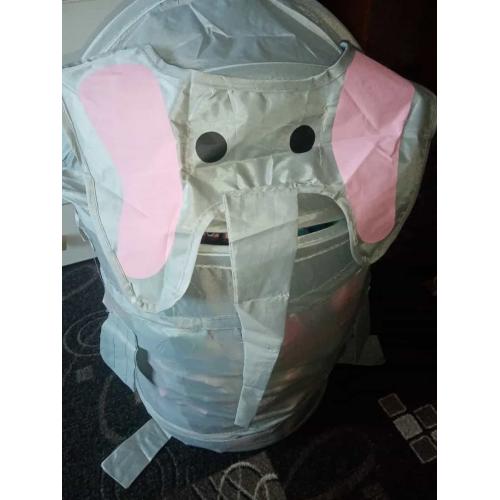 Корзина для игрушек LI HSEN СЛОНИК серый 35*58 см