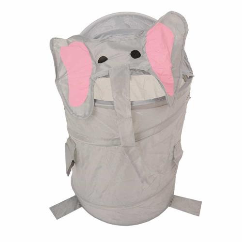 Корзина для игрушек LI HSEN СЛОНИК серый 35*58 см