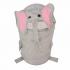 Корзина для игрушек LI HSEN СЛОНИК серый 35*58 см