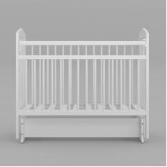 Кроватка Giovanni Comfort (Белый) Маятник без ящика (Джованни / планка)