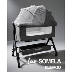Кроватка люлька BubaGo Somela BG 180-1 Серый (колеса, маятник)