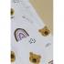 Непромокаемая многоразовая пеленка фланель 60х90 см Мишка и Луна