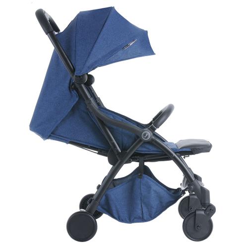 Коляска прогулочная Pituso SMART JEANS джинсовый лен (складывается одним нажатием)
