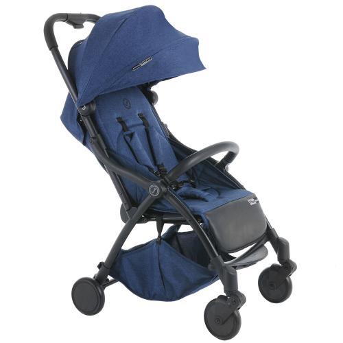 Коляска прогулочная Pituso SMART JEANS джинсовый лен (складывается одним нажатием)
