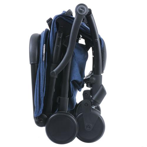 Коляска прогулочная Pituso SMART JEANS джинсовый лен (складывается одним нажатием)