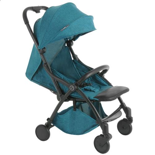 Коляска прогулочная Pituso SMART TURQUOISE бирюзовый лен (складывается одним нажатием)