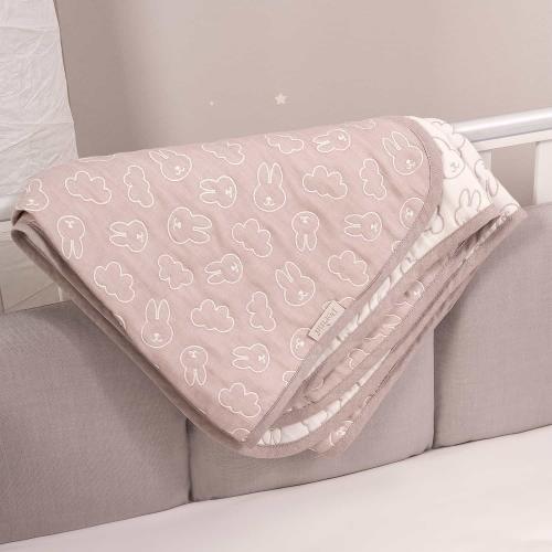 Плед детский Perina Soft Cotton 110х80 (ПЛ-02.8) Мокко / Зайки