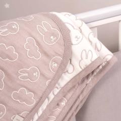 Плед детский Perina Soft Cotton 110х80 (ПЛ-02.8) Мокко / Зайки