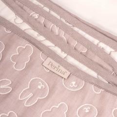 Плед детский Perina Soft Cotton 110х80 (ПЛ-02.8) Мокко / Зайки