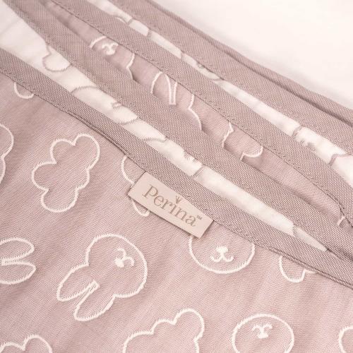 Плед детский Perina Soft Cotton 110х80 (ПЛ-02.8) Мокко / Зайки