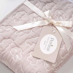 Плед детский Perina Soft Cotton 110х80 (ПЛ-02.8) Мокко / Зайки