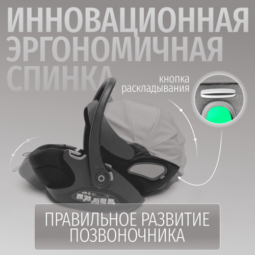 Коляска детская Bubago Pellegrino 3в1 BG 163-2 Серый
