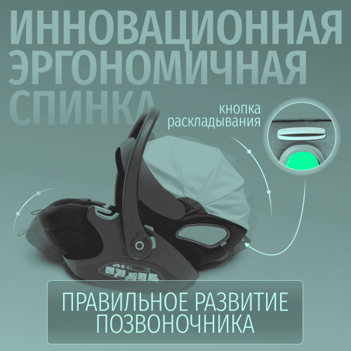 Коляска детская Bubago Pellegrino 3в1 BG 163-4 зеленый