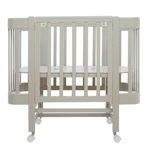 Детская кроватка Pituso Pit-104 Mirelle (капучино) маятник, колеса, быстросъемная стенка 