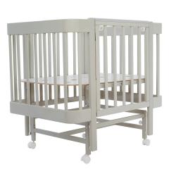 Детская кроватка Pituso Pit-104 Mirelle (капучино) маятник, колеса, быстросъемная стенка 