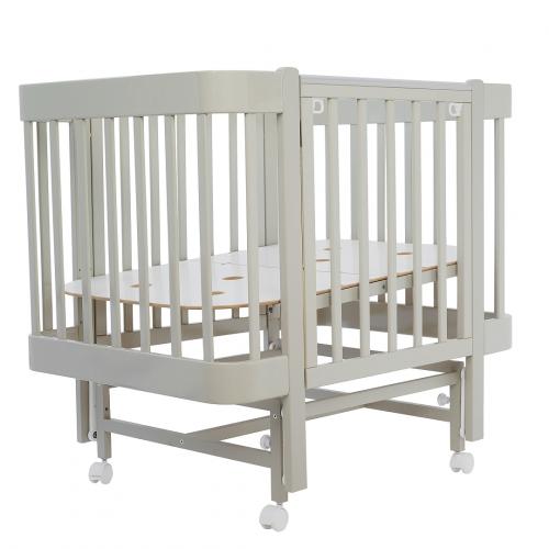 Детская кроватка Pituso Pit-104 Mirelle (капучино) маятник, колеса, быстросъемная стенка 