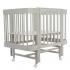 Детская кроватка Pituso Pit-104 Mirelle (капучино) маятник, колеса, быстросъемная стенка 