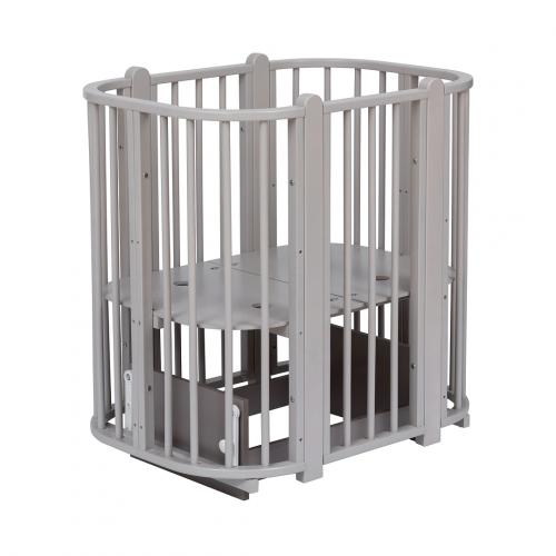 Кроватка PITUSO Asti J 511 Белый 5/1 маятник (капучино)