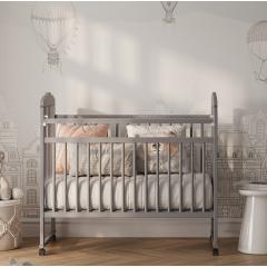Кроватка детская Джованни Comfort (серый) колесо-качалка