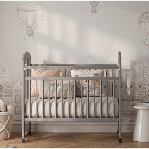 Кроватка детская Джованни Comfort (серый) колесо-качалка