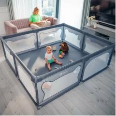 Игровой манеж Lionelo Willow  (Grey Concrete) серый (127х187х68 см)