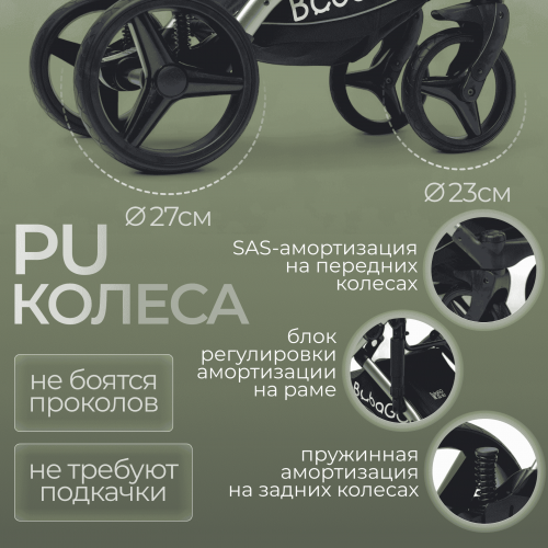 Коляска детская Bubago Rosano 3в1 BG 164-3 Изумрудный