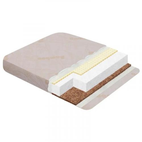 Матрас в кроватку INDIGO Baby Line 100х70 см (бежевый / белый)