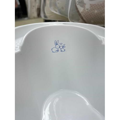 Ванночка детская TEGA 92 см Кролики Белая слив KR-011-103