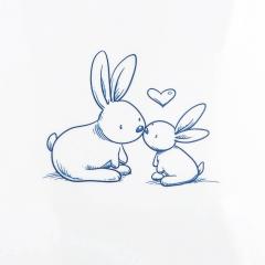 Ванночка детская TEGA 92 см Кролики Белая слив KR-011-103